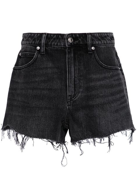 Shorts Bite denim con stampa in grigio - donna ALEXANDER WANG | 4DC2244301031